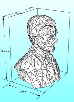 Paperkhan набір для творчьості 3d фігура статуя скульптура паперкрафт papercraft подарунковий набір для творчості іграшка орігамі3 фото