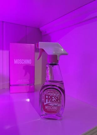 Moschino pink fresh couture сладкие духи москино