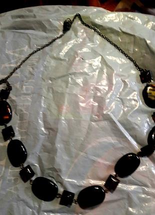 Бусы под янтарь