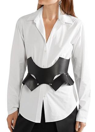 Шкіряний корсет, широкий пояс корсет ручної роботи