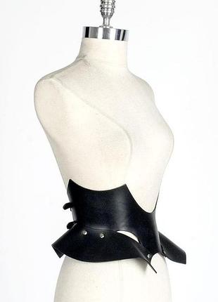 Шкіряний корсет, широкий пояс корсет ручної роботи
