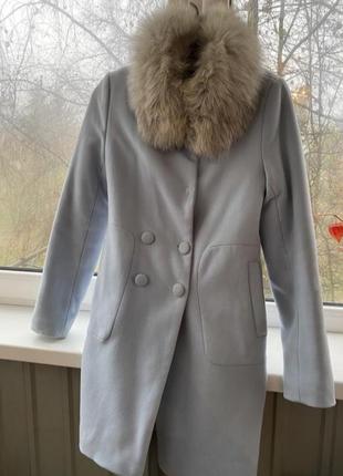Пальто с натуральным мехом отстегивается s