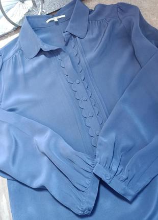 Женская рубашка блуза 100% шелк gerard darel7 фото