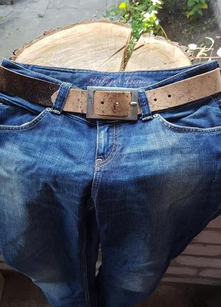 Винтажный кожаный ремень для джинсов vanzetti6 фото