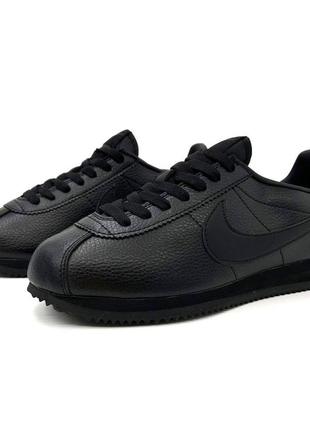 ▫️nike cortez black (чорні)2 фото