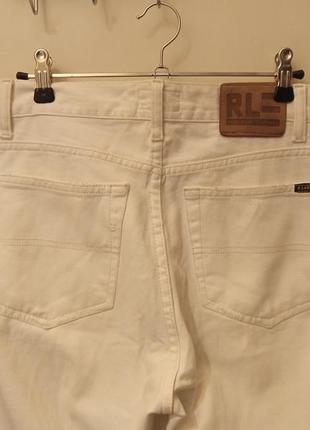 Чоловічі стильні джинси polo ralph lauren, прямі, slim straight varick, білий, розмір 34х304 фото