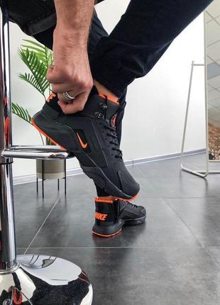 Чоловічі кросівки nike huarache winter acronym"black/orange"