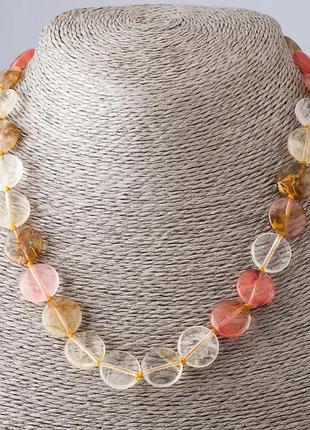 Бусы халцедон