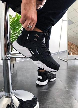 Мужские кроссовки nike huarache winter acronym"black/white"