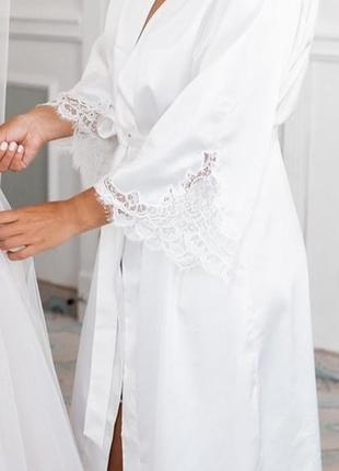 Свадебный халат невесты1 фото