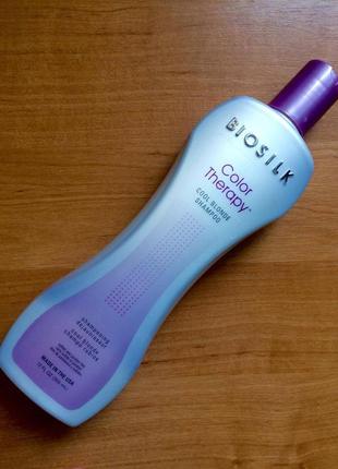 Biosilk color strapy shampoo шампунь для захисту фарбованого волосся.2 фото