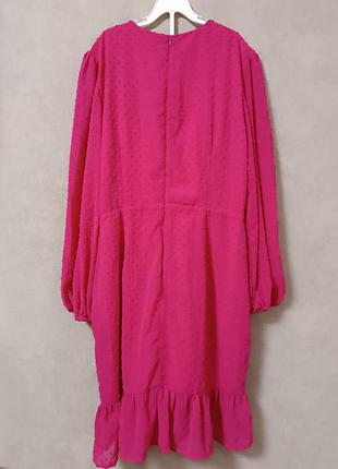 Розовое платье с пышными рукавами missguided10 фото