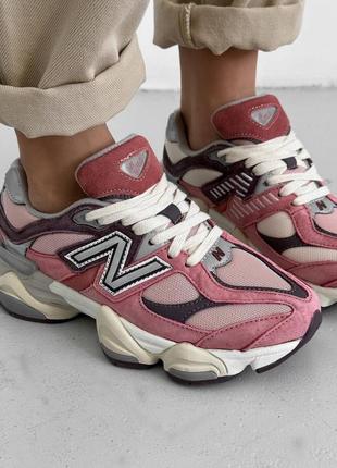 Женские кроссовки натуральные замша 9060 cherry blossom кроссовки в стиле new balance