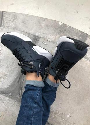 Мужские кроссовки nike huarache winter acronym"navy blue"4 фото