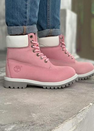 Женские ботинки "timberland "pink"