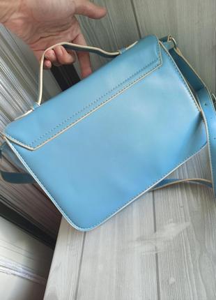 Класная голубая сумка кросбоди3 фото