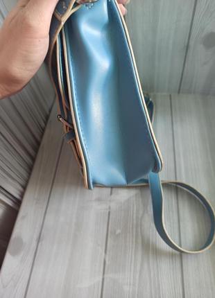 Класная голубая сумка кросбоди4 фото