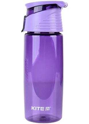 Пляшечка для води kite k22-401-03, 550 мл, фіолетова