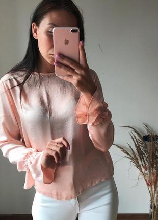 Персиковая блузка1 фото