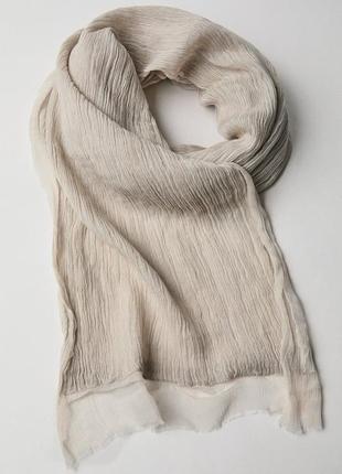 Двосторонній бавовняно-віскозний шарф6 фото