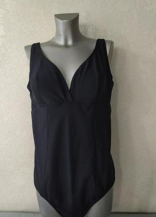Xxxl/26/60 beach2beach цільний чорний купальник з ефектом утяжки