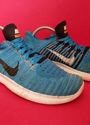 Кроссовки женские nike free rn flyknyt по факту 40р. 25.5 см