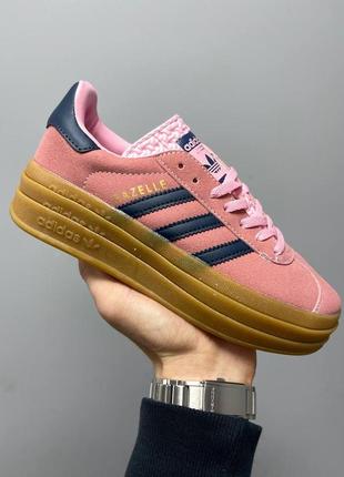 Жіночі кросівки adidas gazelle bold platform7 фото