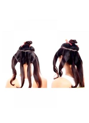 Парикмахерские клипсы-зажимы для волос акула металлические 10,3 см фиолетовые3 фото