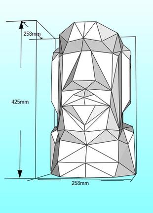 Paperkhan набір для творчьості 3d фігура статуя скульптура паперкрафт papercraft подарунковий набір для творчості іграшка орігамі3 фото