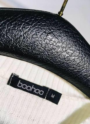 Белый свитер с слоганом boohoo8 фото