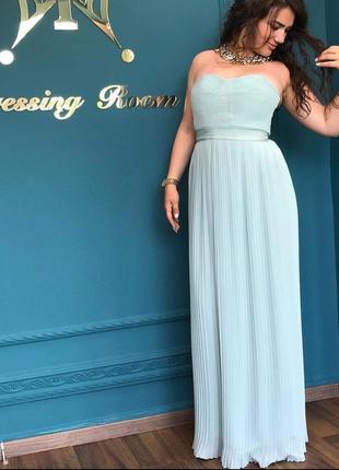 Платье праздничное плиссе h&amp;m