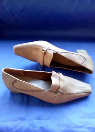 Туфли кожа женские бежевые jana размер 4 g/36