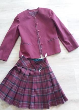 Шкільна форма жакет спідниця велма 146-152