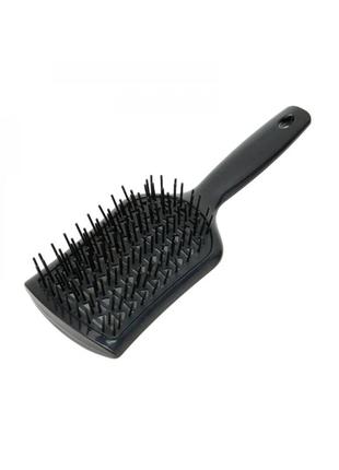 Продувная щетка-браш janeke vent detangling brush для распутывания и сушки волос широкая2 фото