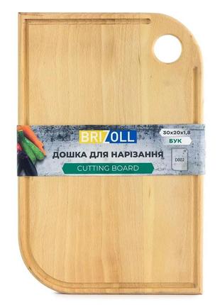 Доска разделочная brizoll wood d002 30см