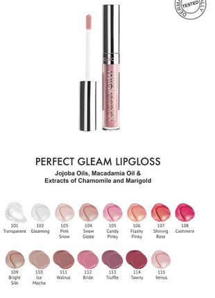 Блеск для губ topface perfect gleam lip gloss №010 прозрачный