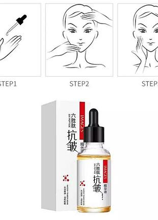 Омолаживающая сыворотка images six peptide anti-wrinkle, пептидная сыворотка против морщин8 фото