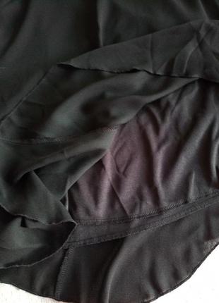 Чорне довге плаття на запах-великий розмір5 фото