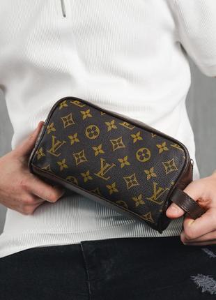 Женский клатч louis vuitton чорний, луи витон стильный брендовый сумка мужская для денег, кошелек2 фото