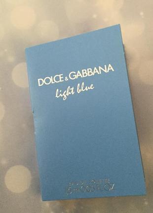 Пробник парфюма dolce&gabbana light  blue