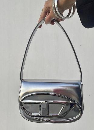 Сумка жіноча diesel, дизель срібло