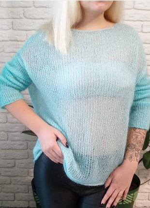 Дуже крутий легкий светр з люрексом2 фото