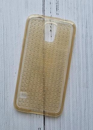 Чохол samsung g900h galaxy s5 силіконовий gold