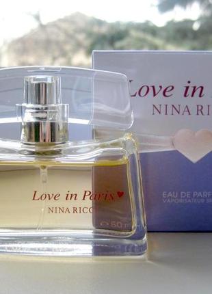 Nina ricci love in paris💥оригинал 4 мл распив аромата затест