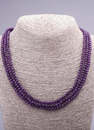 Намисто трирядні намиста аметист