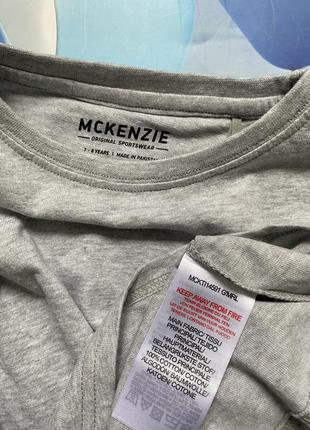 Новая футболка mckenzie 7,8 лет серый цвет серая девочка2 фото