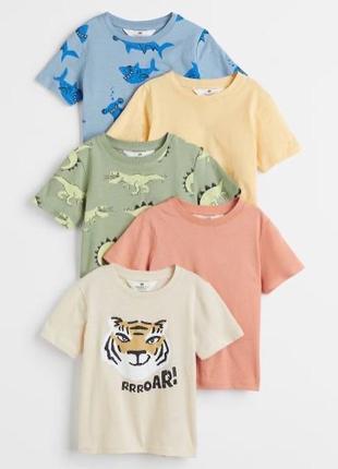 Футболка h&m на мальчика 2-4-6 лет 98/104 и 110/116 см hm