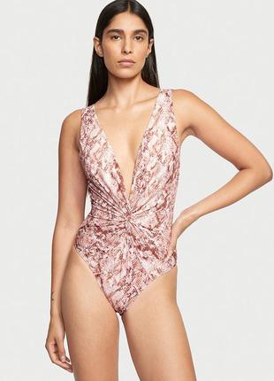 Суцільний купальник victoria's secret classic snake