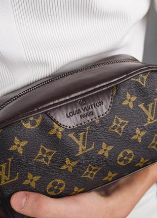 Женский клатч louis vuitton чорний, луи витон стильный брендовый сумка мужская для денег, кошелек4 фото