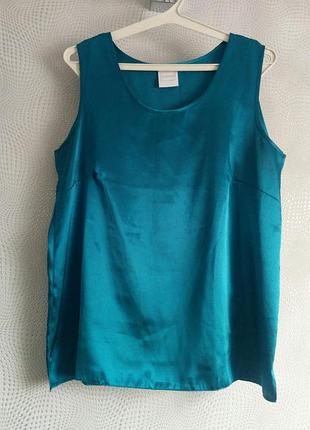 Стильна класична атласна блуза благородного кольору